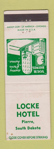 Matchbook Cover - Locke Hotel Pierre SD