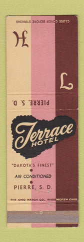 Matchbook Cover - Terrace Hotel Pierre SD