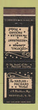 Matchbook Cover - Harlan Packard Hotel Redfield SD