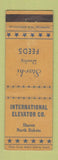 Matchbook Cover - International Elevator Star Hi Feeds Sharon ND WEAR