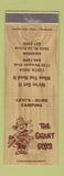 Matchbook Cover - Grand Boys Costa Mesa Anaheim CA Levis Jeans? Guns