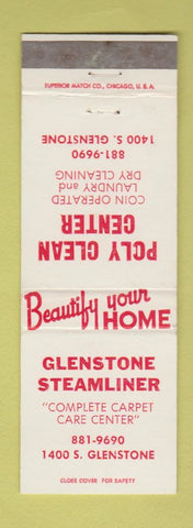 Matchbook Cover - Glenstone Steamliner Carpet Cleaning