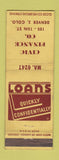 Matchbook Cover - Civic Finance Denver Colorado WEAR