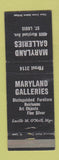 Matchbook Cover - Maryland Galleries Furniture St Louis MO