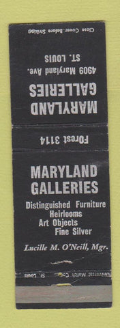 Matchbook Cover - Maryland Galleries Furniture St Louis MO
