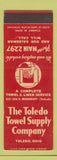 Matchbook Cover - Toledo Towel Supply Toledo OH SAMPLE