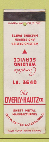 Matchbook Cover - Overly Hautz Sheet Metal Welding Cleveland OH SAMPLE