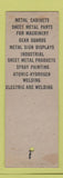 Matchbook Cover - Overly Hautz Sheet Metal Welding Cleveland OH SAMPLE