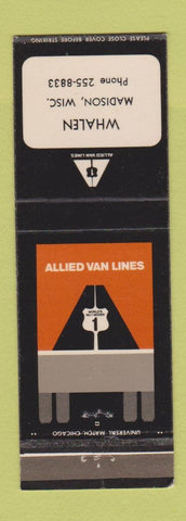 Matchbook Cover - Allied Van Lines Whalen Madison WI