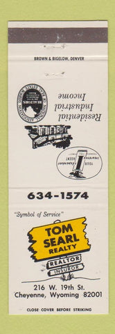 Matchbook Cover - Tom Searl Real Estate Cheyenne WY