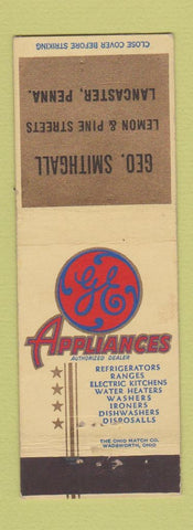 Matchbook Cover - GE Appliances Geo Smithgall Lancaster PA