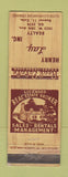Matchbook Cover - Henry Lay Real Estate Denver Colorado WEAR