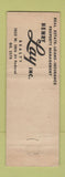 Matchbook Cover - Henry Lay Real Estate Denver Colorado WEAR