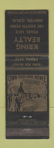 Matchbook Cover - Kring Real Estate Denver Colorado