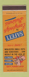 Matchbook Cover - Safety First Aid WEAR