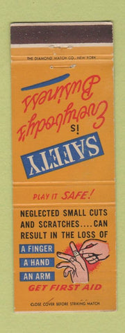 Matchbook Cover - Safety First Aid WEAR