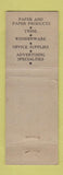 Matchbook Cover - Paper Service Office Supply Indianapolis IN WEAR