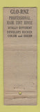 Matchbook Cover - Admiracion DeLuxe Shampoo Denver Colorado Western Beauty WORN