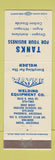 Matchbook Cover - Wayne Welding Equipment Mesa Phoenix AZ