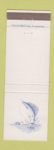 Matchbook Cover - Broward National Bank Fort Lauderdale FL #2 WHITE