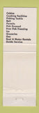 Matchbook Cover - Samuelson's Cabins Lemoyne NE fishing Lake Lake McConaughy