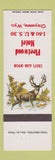 Matchbook Cover - Fleetwood Motel Cheyenne WY elk