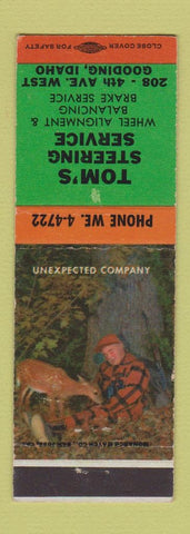 Matchbook Cover - Tom's Steering Service Gooding ID