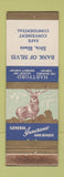 Matchbook Cover - Hartford Insurance Silvis IL bank WEAR