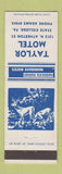 Matchbook Cover - Taylor Motel State College PA