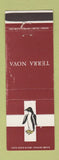 Matchbook Cover - Terra Nova Penguin Canada War Ship WEAR