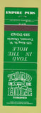 Matchbook Cover - Toad in the Hole Toronto ON