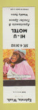 Matchbook Cover - Hi U Motel Ephrata WA monkey