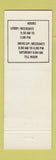 Matchbook Cover - Wyoming State Bank Cheyenne WY buffalo