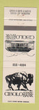 Matchbook Cover - Cibolo State Bank buffalo TX