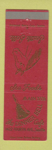 Matchbook Cover - Dinner Bell Cafe Seattle WA Seattle Belle Horse