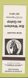 Matchbook Cover - Bar Western Au Galop QC Quebec horse