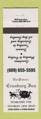 Matchbook Cover - Cranbury Inn NJ