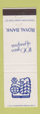 Matchbook Cover - Royal Bank Canada 100 Years