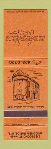 Matchbook Cover - Ahdawagam Credit Union Wisconsin Rapids WI
