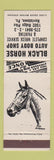 Matchbook Cover - Black Horse Auto Body Norristown PA horse