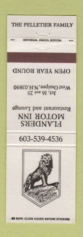 Matchbook Cover - Flanders Motor Inn West Ossipee NH lion