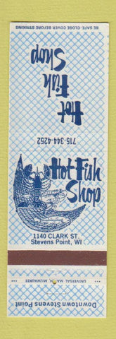Matchbook Cover - Hot Fish Shop Stevens Point WI