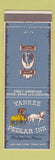 Matchbook Cover - Yankee Pedlar Inn Holyoke MA