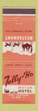 Matchbook Cover - Tally Ho Motor Hotel Corpus Christi TX