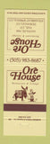 Matchbook Cover - Ore House Vail Durango Steamboat Springs Colorado Santa Fe NM