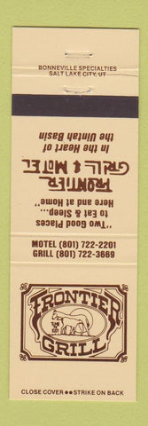 Matchbook Cover - Frontier Grill Motel