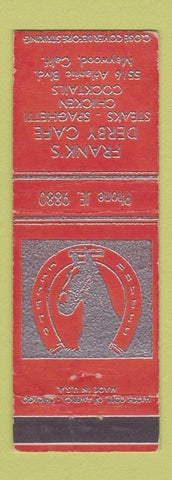 Matchbook Cover - Frank's Derby Cafe Maywood CA WEAR