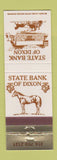 Matchbook Cover - State Bank of Dixon IL? Horse