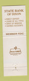 Matchbook Cover - State Bank of Dixon IL? Horse