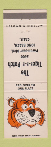 Matchbook Cover - Tiger Patch Long Beach CA